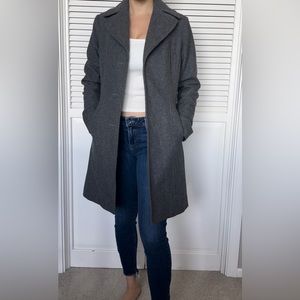 Gray pea coat